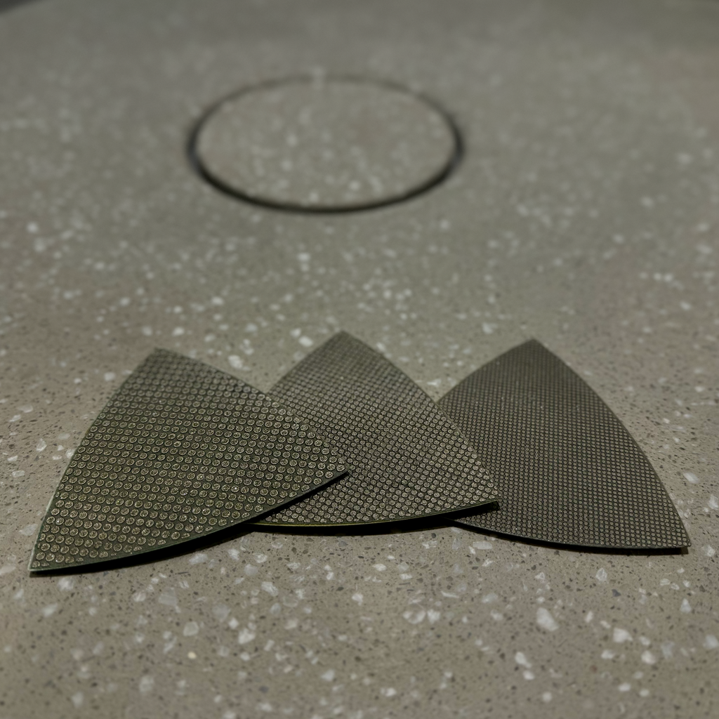 Hiomasetti monitoimikoneeseen 93x93x93mm, Terrazzo laastin hiomiseen