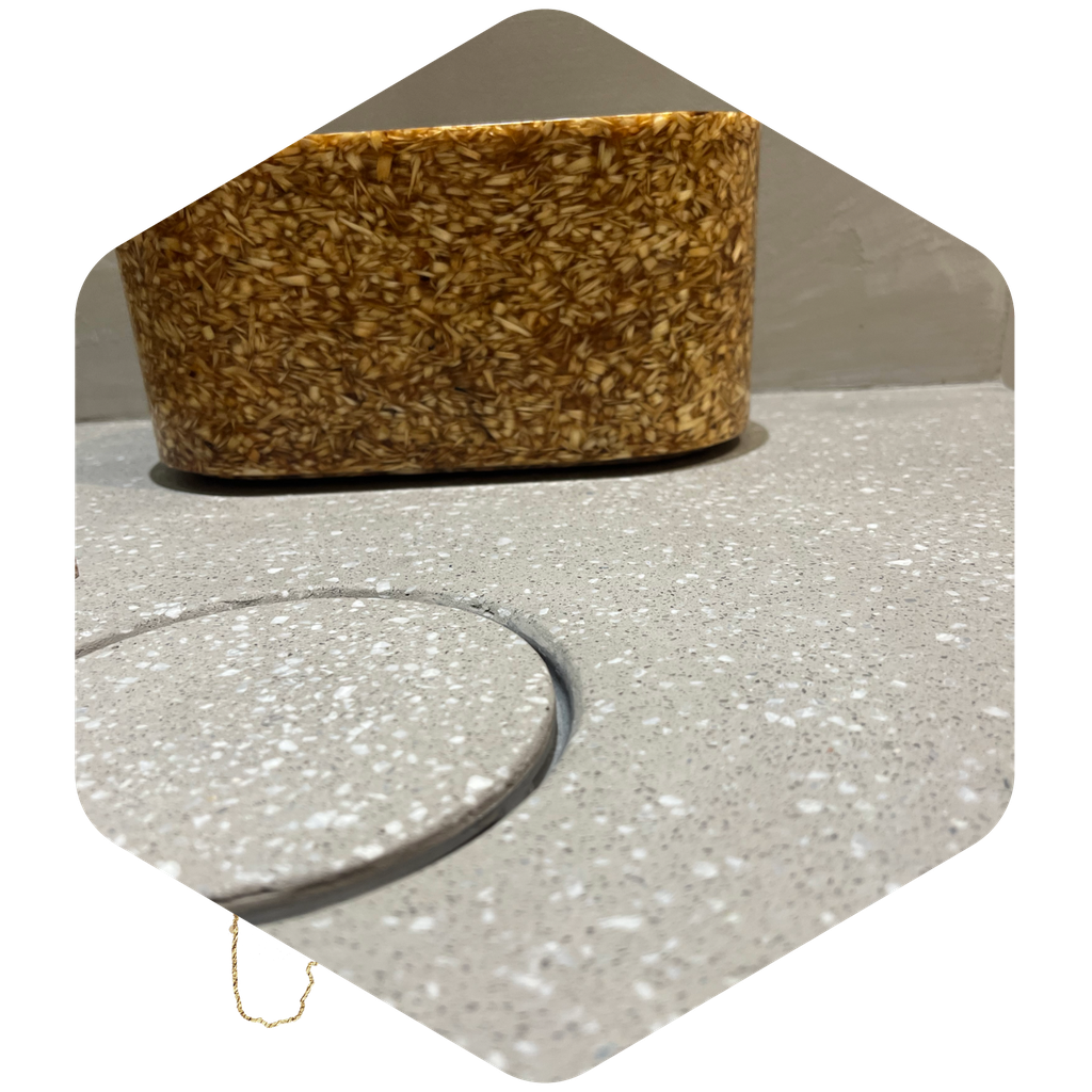 Dekofloor Terrazzo märkätilat 4m2, musta gabro